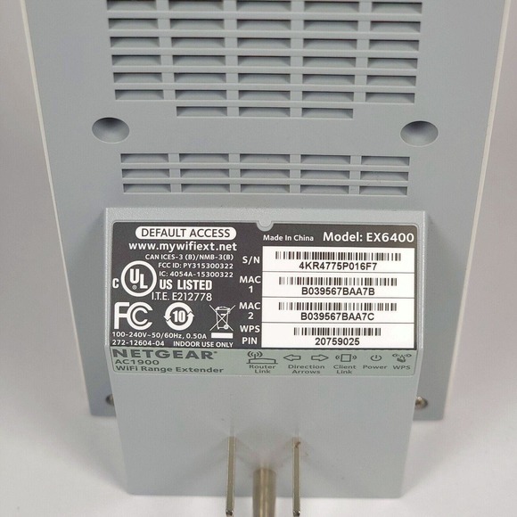 Netgear EX6400 AC1900 WiFi Mesh Range Extender Dual Band Signal‎ Booster Works - Picture 6 of 6